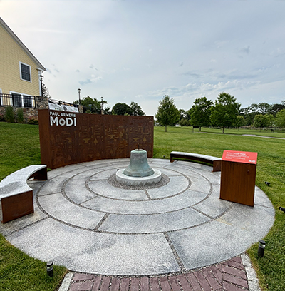 hardscape outdoor seating and fireside area