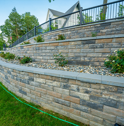 stone retaining wall