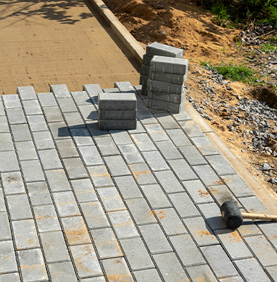 stone outdoor corridor